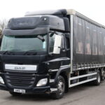 DAF CF 370 6x2 Rearlift Curtainside truck for sale comvex trucks uk export